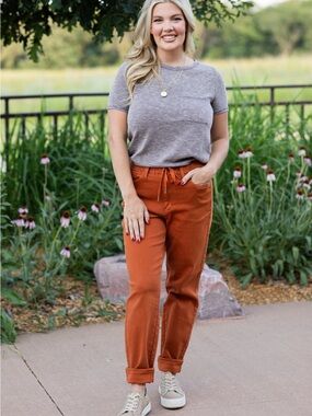 Judy Blue Meet Me At The Pumpkin Patch Joggers Womens Size 14W